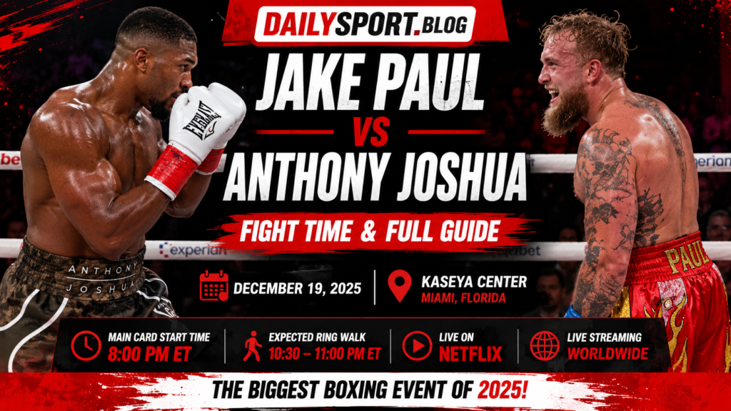 jake paul vs anthony joshua fight time