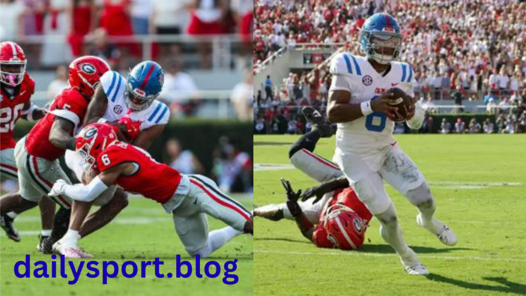 Ole Miss Rebels Football vs Georgia Bulldogs Football Match Player Stats