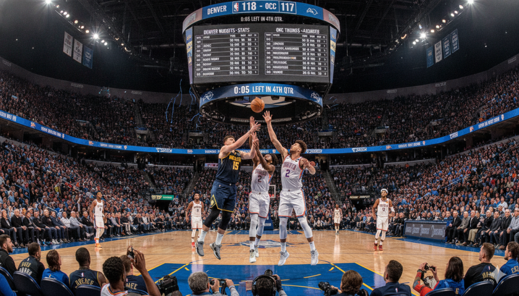 denver nuggets vs okc thunder match player stats